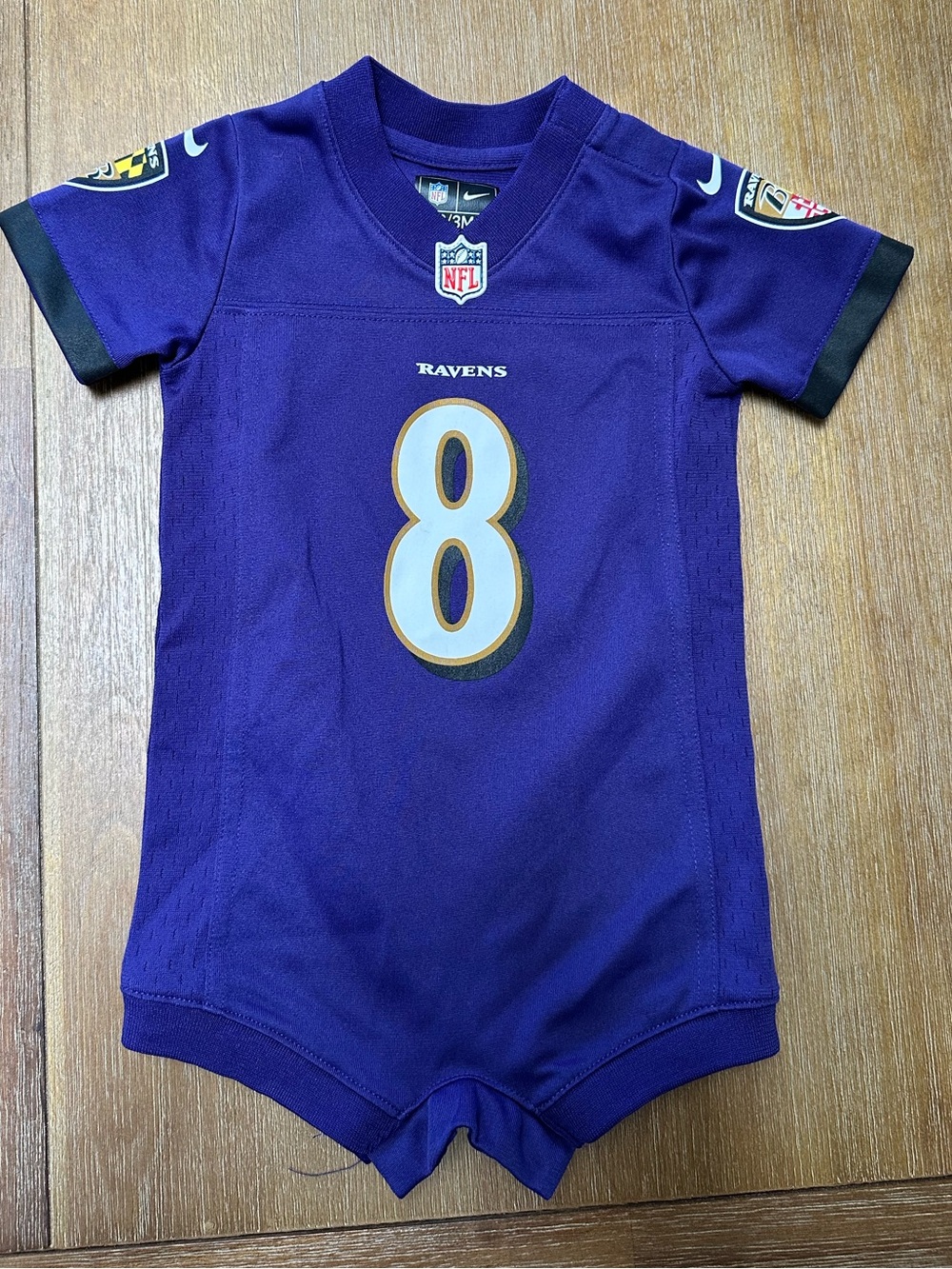 Nike NFL Baltimore Ravens Purple Infant Jersey Romper - #8